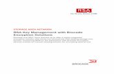 RSA Key Management with Brocade Encryption Solutions
