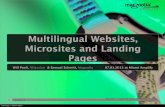 Multilingual websites, microsites and landing pages