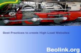 Best Practices to create High Load Websites