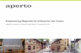 Empowering Magnolia for Enterprise Use Cases - Experience Report