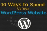 10 Ways to Speed Up Your WordPress Website