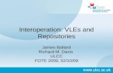 FOTE2009 Integrating VLEs And Repositories