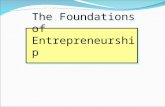 Chapter 1 the foundation of entrepreneurship (lecture 1 & 2)