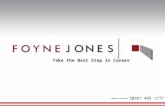 Foyne Jones - Take the Next Step in Career