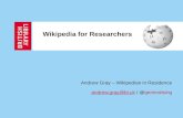 Wikipedia for Researchers