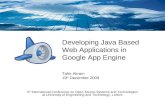 Developing Java Web Applications In Google App Engine