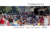 Internet and Society: Community 2009