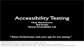 Testing Accessibility on Mobile Applications with Flip Cameras and more