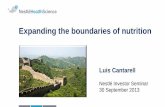Luis Cantarell - Expanding the boundaries of nutrition