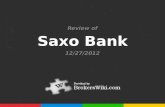 Saxo Bank Review 2012
