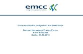 EMCC - European market integration and next steps - Enno Böttcher