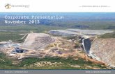 SilverCrest Mines | Corporate Presentation | November 2013