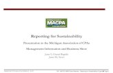 Reporting for Sustainability Management