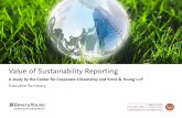 Value of sustainability reporting