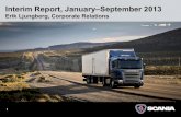 Scania Interim Report January-September 2013