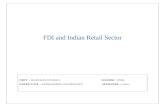Fdi and indian retail sector