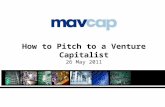 How To Pitch To A Venture Capitalist