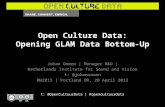 Open Culture Data: Opening GLAM Data Bottom-up