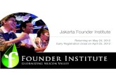 Jakarta Founder Institute 2012