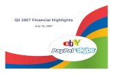 eBay  Q2-2007 Earnings Slides