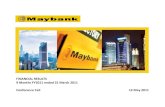 Malayan Banking Berhad (Maybank) Q3FY11 Financial Results Presentation
