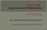Internet Lead Distribution Software Solution