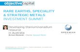 Developing titanium/vanadium resource in Australia