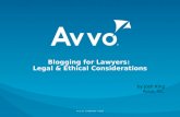 Blogging for lawyers   legal and ethical considerations