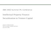 Intellectual Property Finance: Securitization to Venture Capital