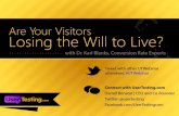 Are your visitors losing the will to live?