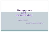 democracy vs dictatorship  / types of government