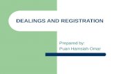 Dealings and registration