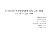 7.credit card and debit card working and management