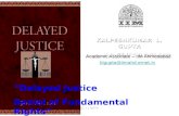 Delayed Justice Denial of Fundamental Rights