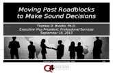 Moving Past Roadblocks to Make Sound Decisions