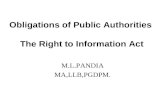 Obligations Of Public Authorities