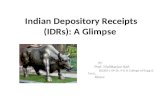 Indian depository receipts (IDR's) a glimpse