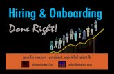 Hiring & Onboarding Done Right - NKY Chamber/NKYSHRM 7 24 2012