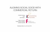 Aligning social good with commerical return