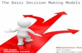 Basic Decision making Models