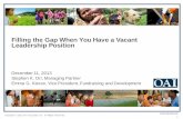 GuideStar Webinar (12/11/13) - Filling the Gap When You Have a Vacant Leadership Position