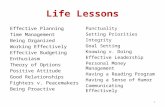 Life lessons -for class