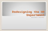 Redesigning the Human Resource Department