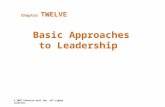 Leadership basic approaches