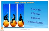 5 Keys for Effective Business Communication