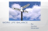 Work life balance b y sikander