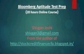 Bloomberg Aptitude Test