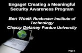Engage! Creating a Meaningful Security Awareness Program