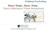 New Year, New You: Tips to Sticking to Those Resolutions
