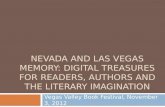NEVADA AND LAS VEGAS MEMORY: DIGITAL TREASURES FOR READERS, AUTHORS AND THE LITERARY IMAGINATION